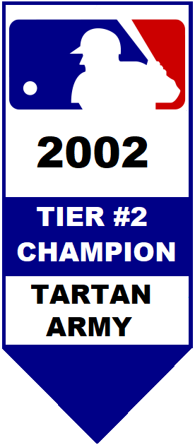 Major League Baseball Pool Tier #2 Champion 2002