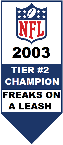 National Football League Tier 2 Champion 2003