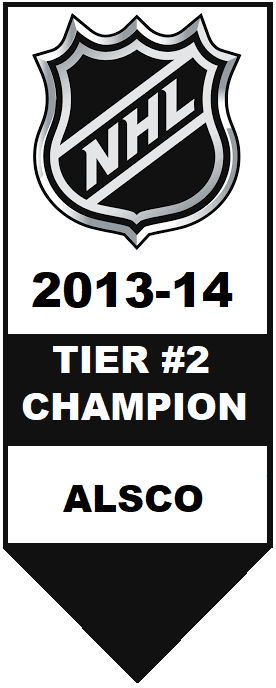National Hockey League Tier #2 Champion 2013-2014